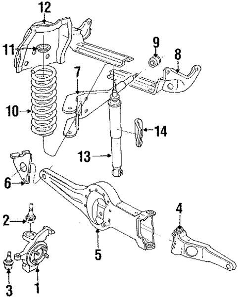 Suspension Components for 1992 Ford Ranger #1