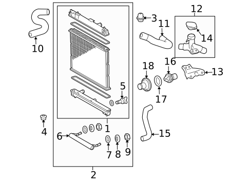 Radiators, Coolers & Related Components for 2017 Toyota Yaris #0