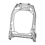 68610831AA - Body: Seat Back Frame for Mopar Image