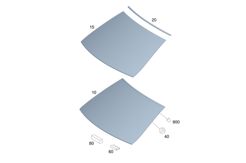 Windshield for 2012 Mercedes-Benz C 350 #0