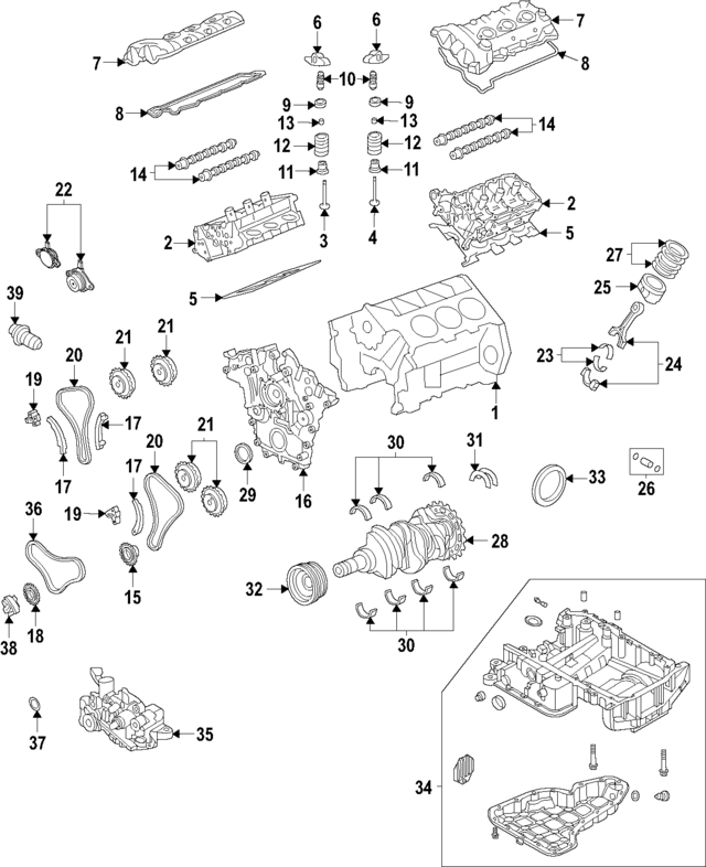 210203N600 - : Main Bearings for Kia Image