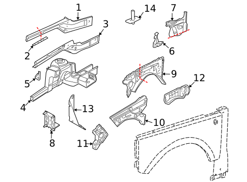 Structural Components & Rails for 2005 Land Rover Range Rover #0