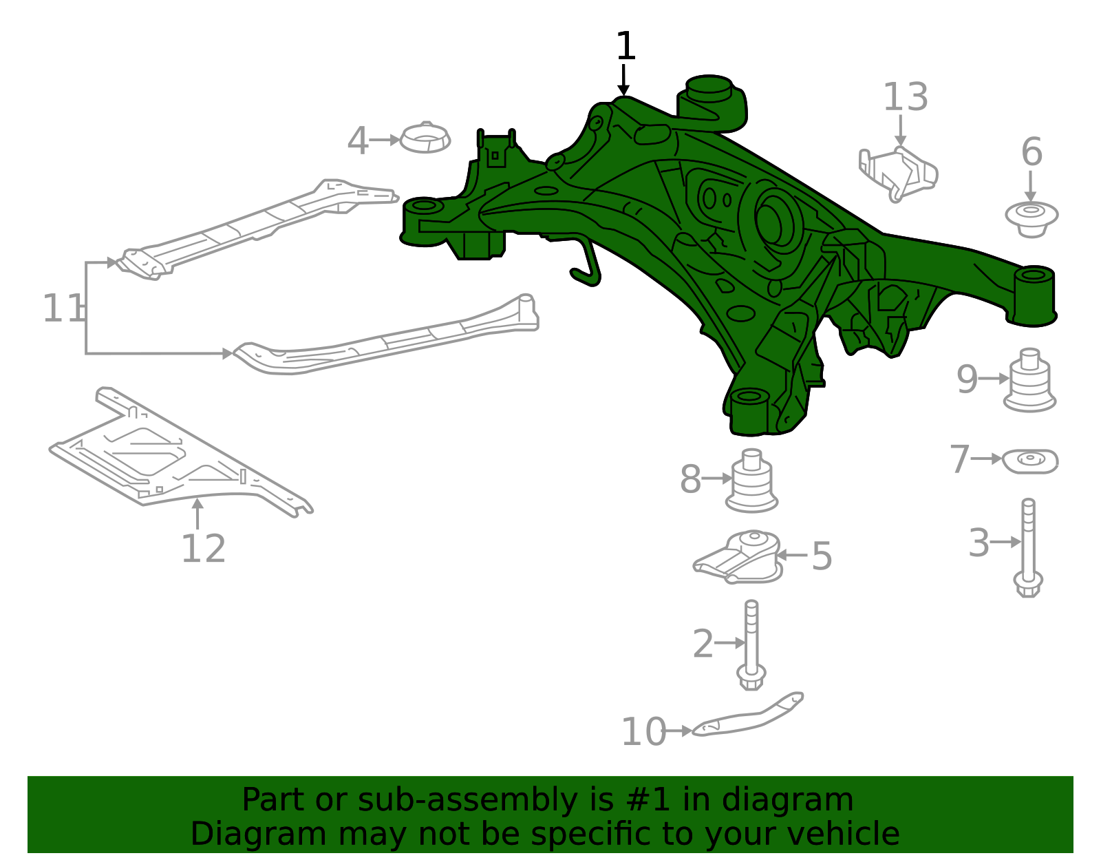 51206-30142 - Cross-Member Longo Lexus Parts