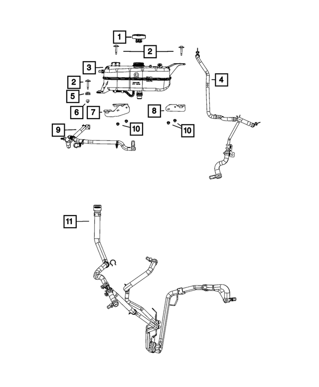 68425474AA - : Coolant Hose And Tube for Mopar Image