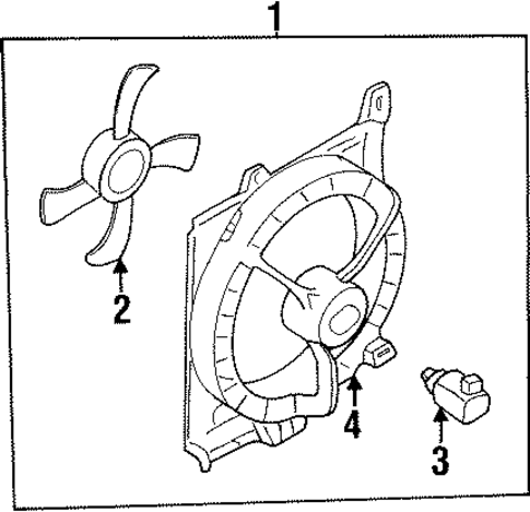 Cooling Fan for 1998 Nissan Sentra #0
