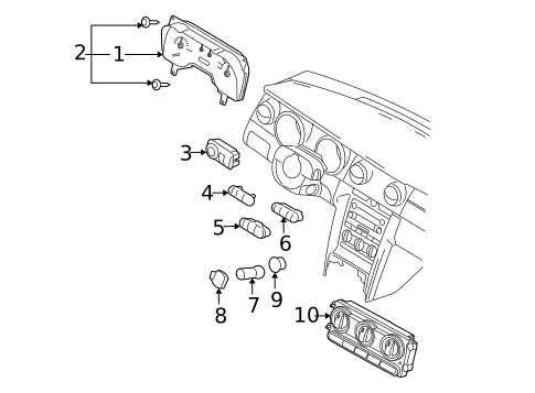 Controls for 2007 Ford Mustang #0
