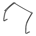 51767267929 - Body: Weatherstrip for BMW: 228i, 228i xDrive, 230i, 230i xDrive, M235i, M235i xDrive, M240i, M240i xDrive Image