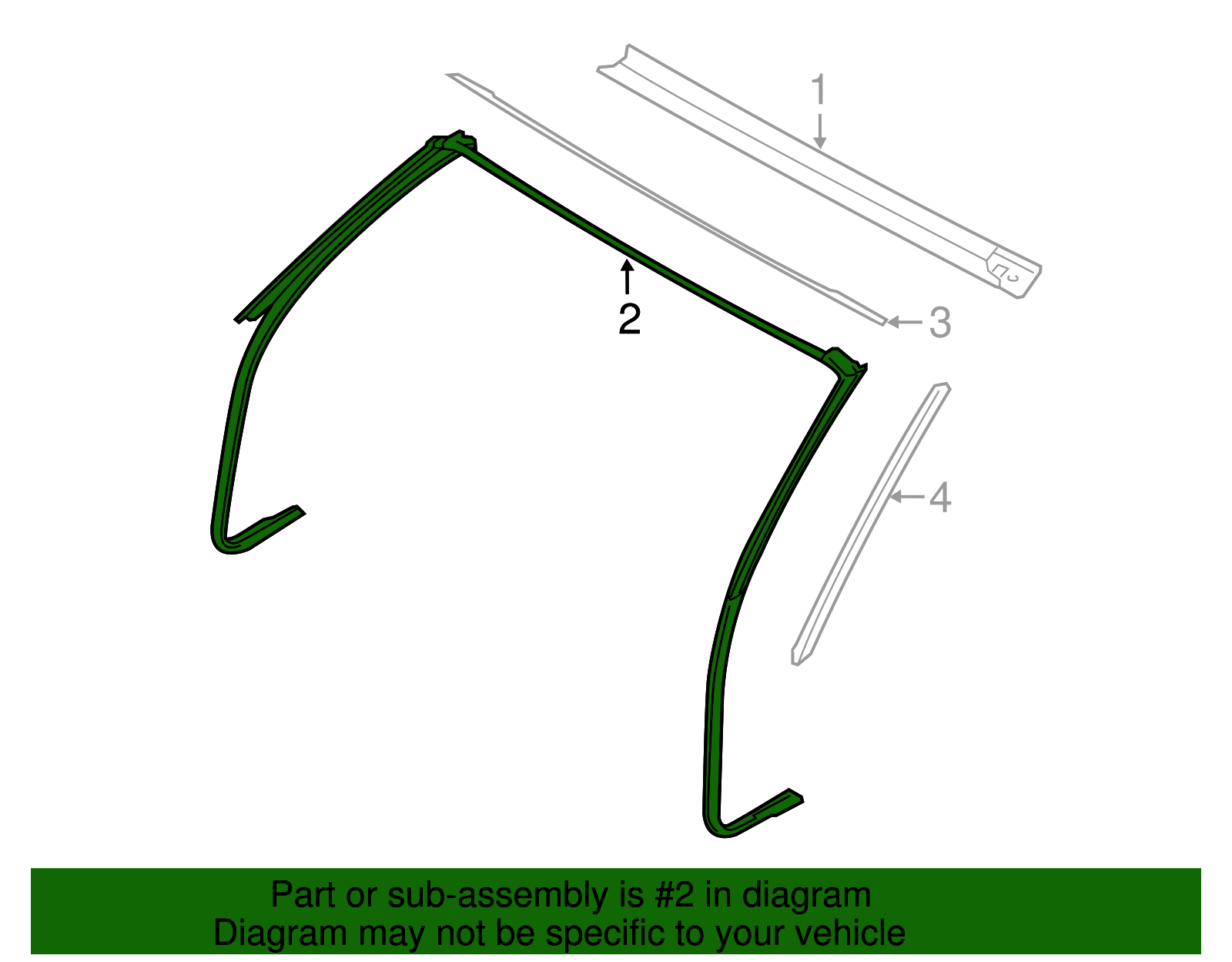 Weatherstrip - BMW (51767267929)