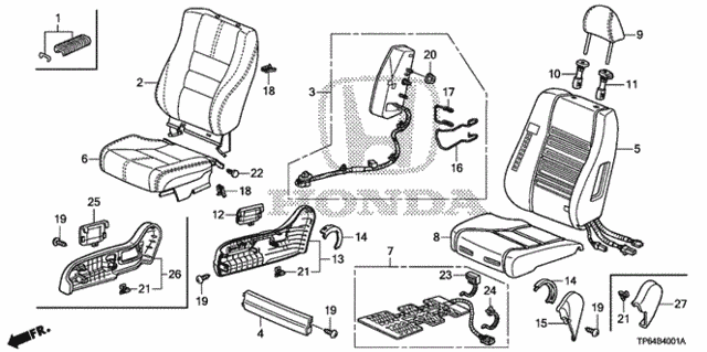 Front Seat (R.) for 2012 Honda Crosstour #0