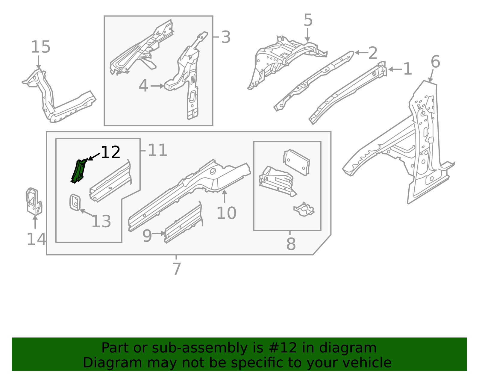 2011-2018 Porsche Cayenne Frame Rail End Bracket 958-501-669-00-GRV ...