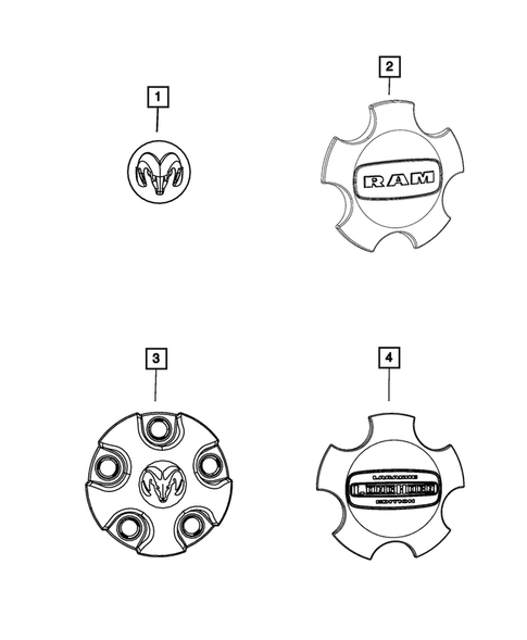 Wheel Covers and Center Caps for 2016 Ram 1500 #0