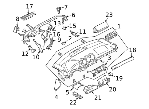 Instrument Panel for 2004 Audi A4 Quattro #1