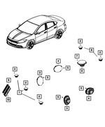 6510472AA - Electrical: Pan Head Tapping Screw for Mopar Image