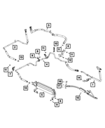 68167922AB - Steering: Power Steering Return Hose for Ram: ProMaster 1500, ProMaster 2500, ProMaster 3500 Image