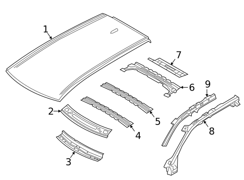 Roof & Components for 2019 Volvo XC90 #0