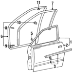 7600322033 - : Door Shell for Hyundai: Accent Image