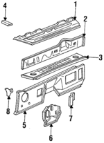 F3TZ1001610A - Body: Dash Panel for Ford: Explorer, Ranger Image