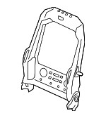 LR140455 - Body: Seat Back Frame for Land Rover: Defender 110, Defender 130, Defender 90, Discovery Sport, Range Rover Evoque, Range Rover Sport, Range Rover Velar Image