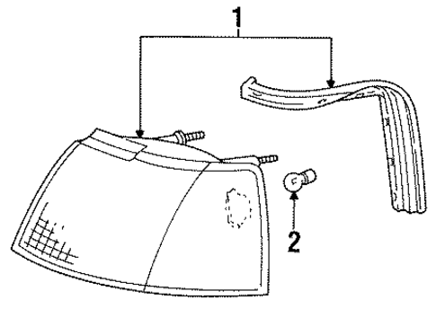 Park Lamps for 1989 Ford Thunderbird #0
