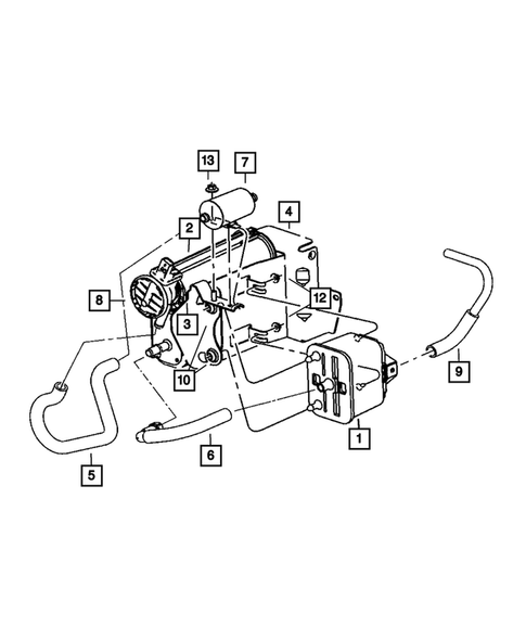 Vacuum Canister/Leak Detection Pump for 2008 Dodge Ram 3500 #1