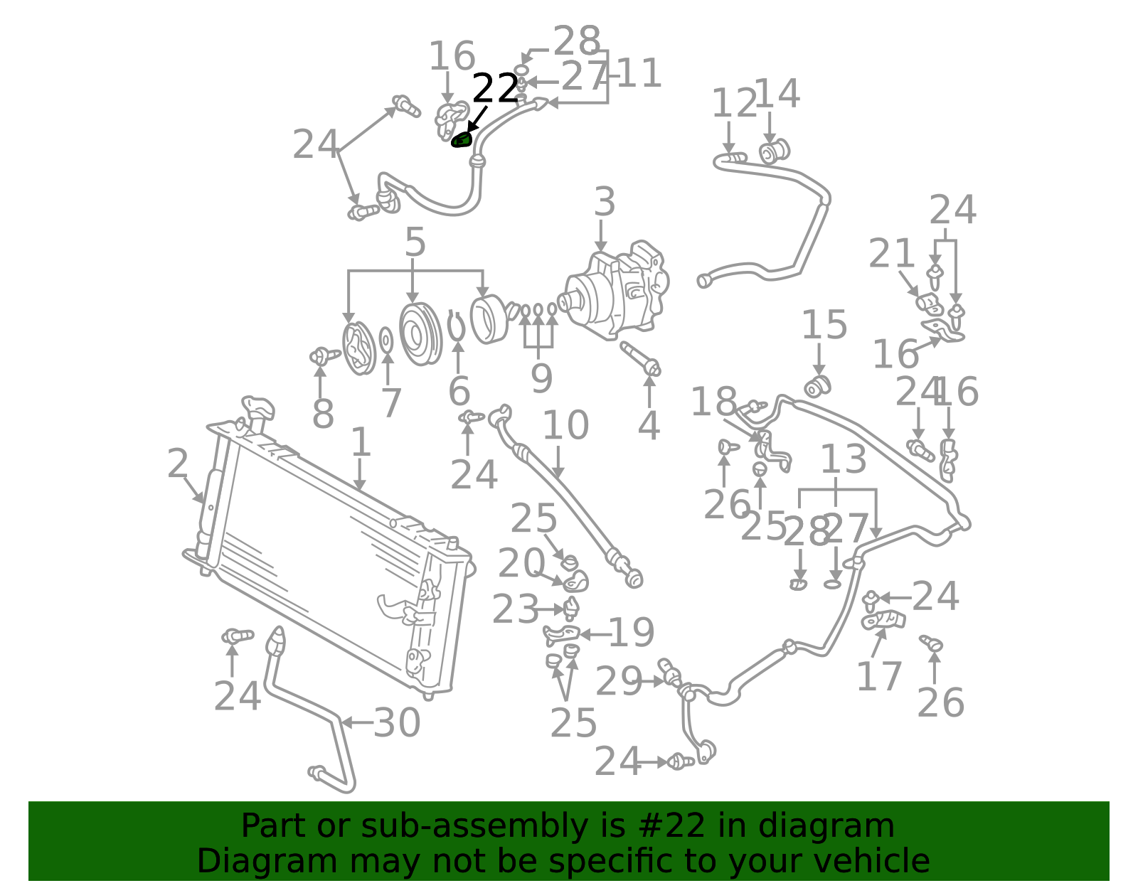 2001-2003 Toyota Prius A/C Refrigerant Line Bracket 88718-26510 ...