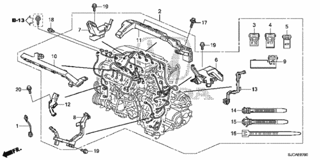 Engine Wire Harness for 2014 Honda Ridgeline #0