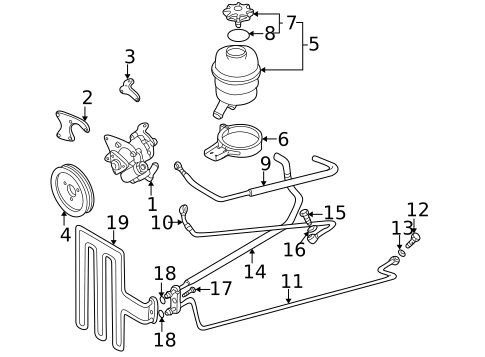 Pump & Hoses for 2000 BMW M5 #0