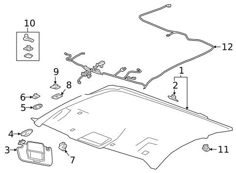 Interior Trim - Cab for 2024 GMC Yukon #2