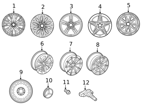 Wheels for 2021 Mercedes-Benz CLA45 AMG #1