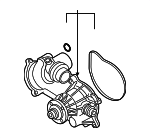 11517524551 - Cooling System: Water Pump Assembly for BMW: 545i, 645Ci, 745i, 745Li, Alpina B7, X5 Image