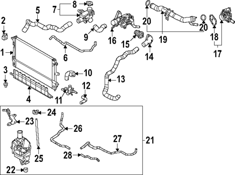 Radiator & Components for 2023 Mazda CX-30 #0