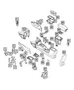 68255424AA - : Console Bracket, Right for Mopar Image