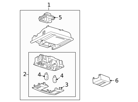 Overhead Console for 2016 Lincoln MKS #0