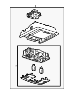 8A5Z54519A70BG - Body: Overhead Console for Lincoln: MKS Image