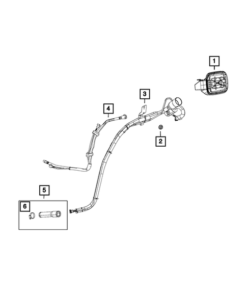 Fuel Tank Filler Tube for 2018 Dodge Durango #0