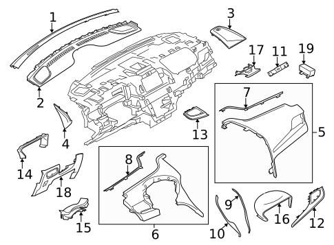 Instrument Panel Components for 2018 Lincoln MKC #0