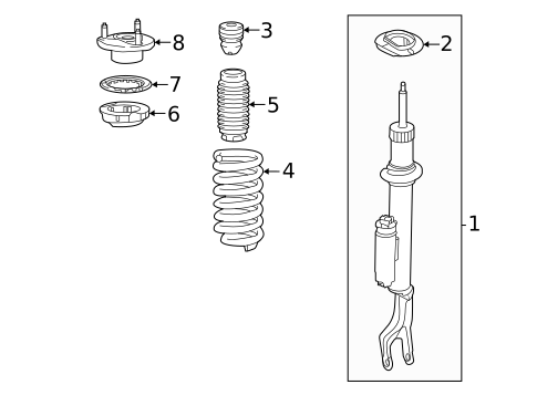 Struts & Components for 2025 Mercedes-Benz SL55 AMG #5
