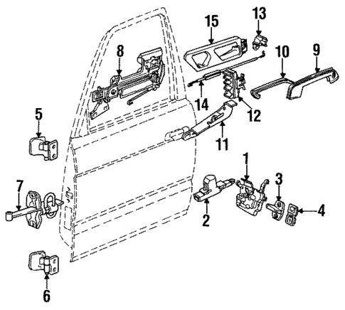 Door Hardware for 1988 BMW 735i #0