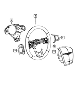 1VT88DX9AA - Steering: Steering Wheel Back Cover for Chrysler: 300 Image