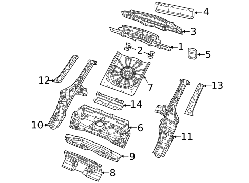 Rear Floor & Rails for 2021 Jeep Compass #0