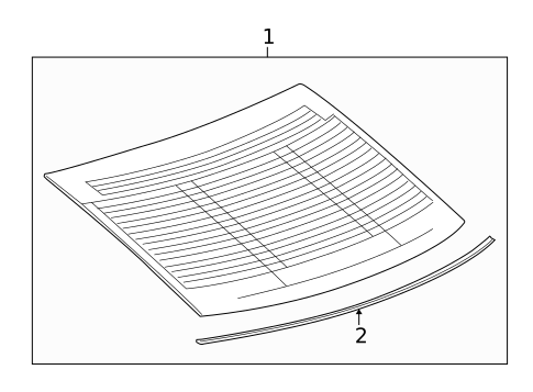 Glass & Hardware - Back for 2016 Cadillac ATS #1