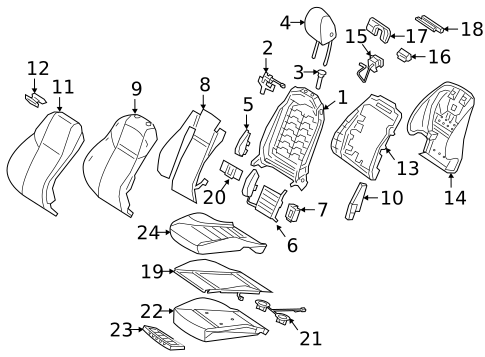 Driver Seat Components for 2020 Mercedes-Benz G63 AMG #0