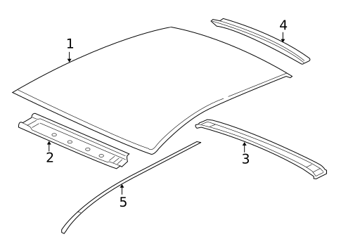 Exterior Trim - Roof for 2010 Chevrolet Cobalt #1