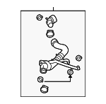 1C0122101BE - Cooling System: Upper Hose for Volkswagen: Beetle Image