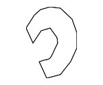 82488049 - Body: Seat Back Cover Clip for Mazda Image