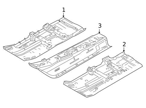 Floor & Rails for 2021 Nissan Versa #0