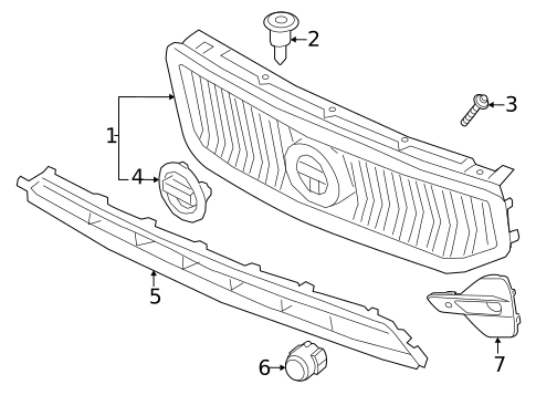 Grille for 2025 Volvo XC40 #0