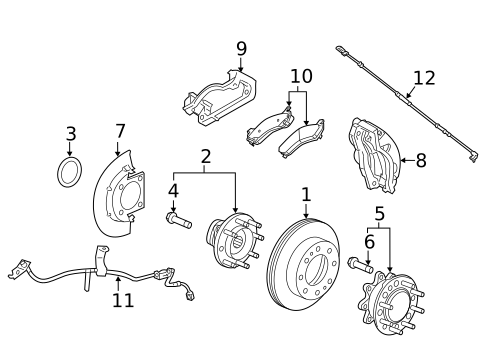 Front Brakes for 2023 GMC Sierra 2500 HD #4