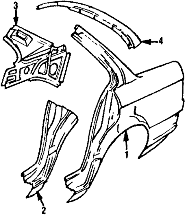 41351972967 - Body: Quarter Panel for BMW Image
