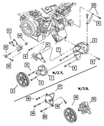 4782207AF - Steering: Power Steering Pump for Mopar Image